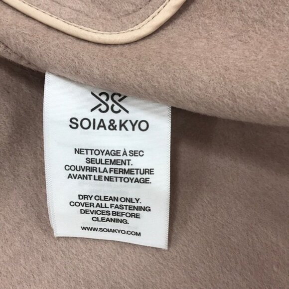 SOIA & KYO Britta Wool-Blend Belted Coat - Picture 7 of 9